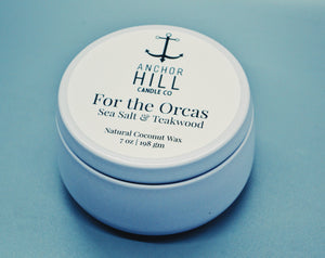 For the Orcas Coconut Wax Candle