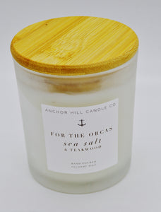 "For the Orcas" Coconut Wax Candle