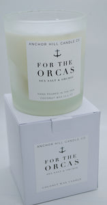 "For the Orcas" Coconut Wax Candle