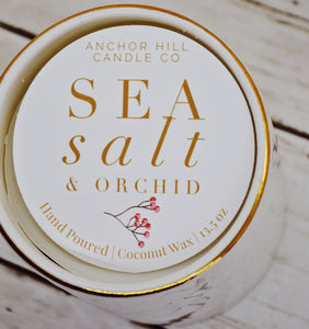 Mia Scalloped Vessel - Sea Salt & Orchid